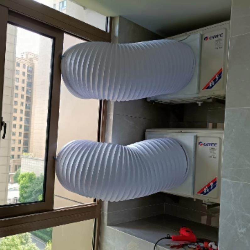 空调外机散热铝箔管可拆加厚圆形外挂机耐热管道冷风机软管排风管