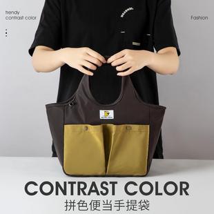 SCANDIHOME日式保温便当包大容量耐脏手提保温袋上班通勤午餐包