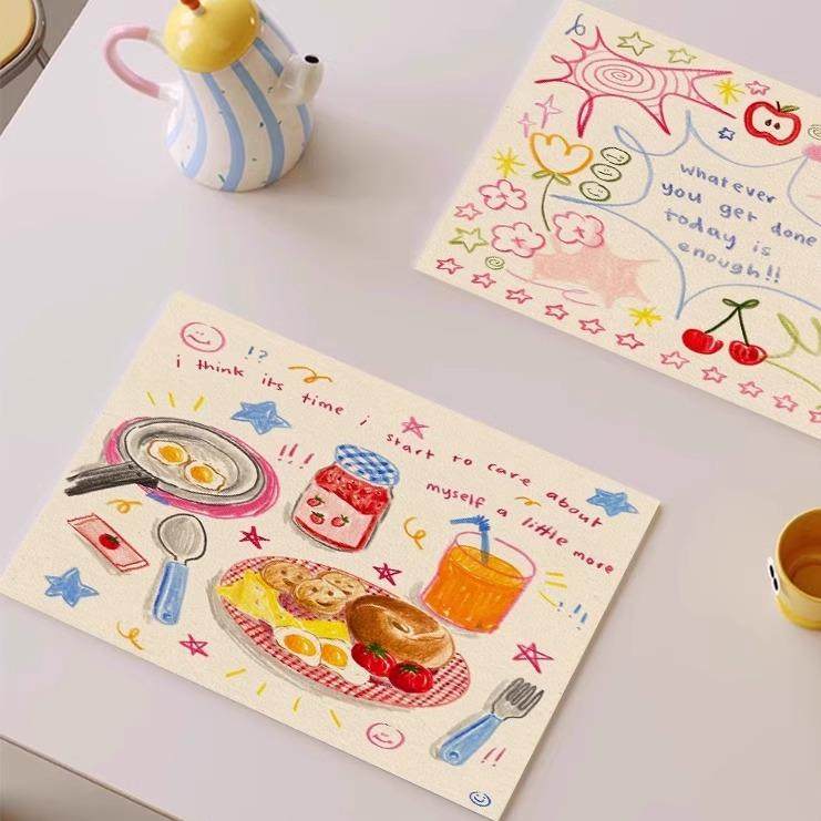 云与海皮革餐垫桌面隔热垫子防烫耐高温防水防油餐垫家用免洗杯垫