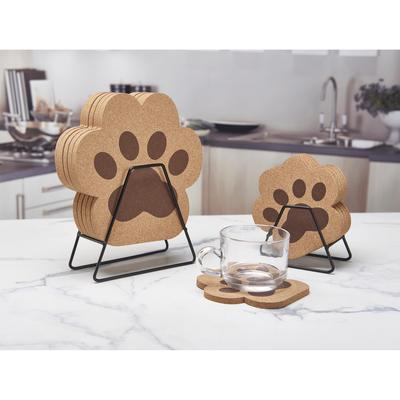 软木隔热垫可爱猫爪杯垫木质隔热垫锅垫防烫咖啡杯垫餐垫桌垫家用