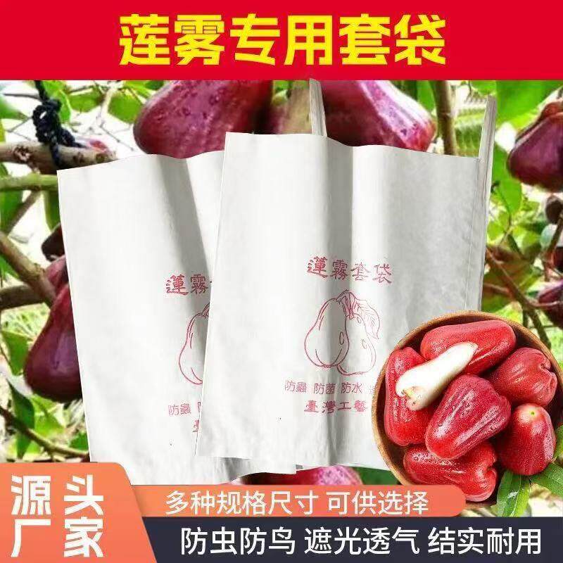 莲雾套袋专用日光套袋下开窗侧开窗半透明番茄加厚保护袋防水防虫