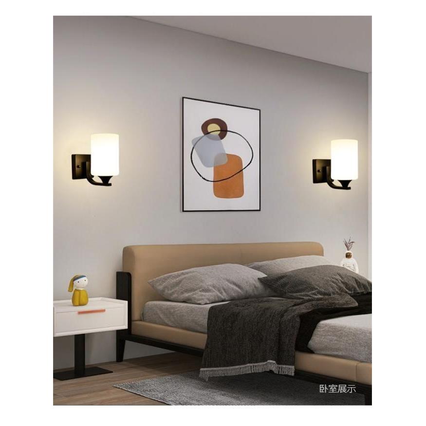 led墙壁灯美式卧室床头灯客厅走廊楼梯壁灯过道阳台现代简约墙灯