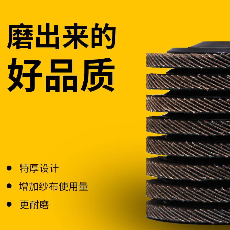 浩耐特百叶片100型红砂百叶轮400目600目800目抛光金属打磨百叶轮