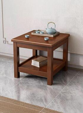 老式小方桌正方形木桌客厅家用60x60沙发边桌实木茶桌茶几小桌子