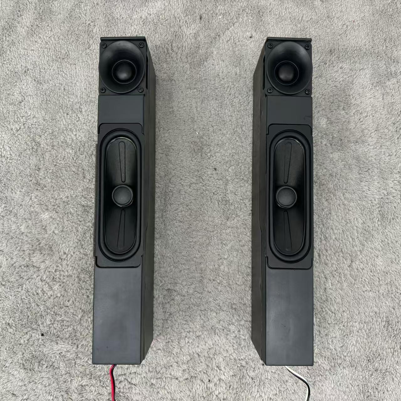 一对价发烧级二分频音箱 长条形无源音箱 改装DIY2.0功放左右音箱