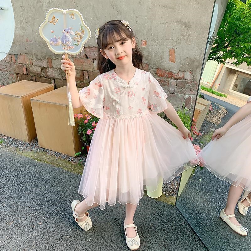 女大童连衣裙夏季高级感夏款中国风汉服2024新款裙子超好看公主裙