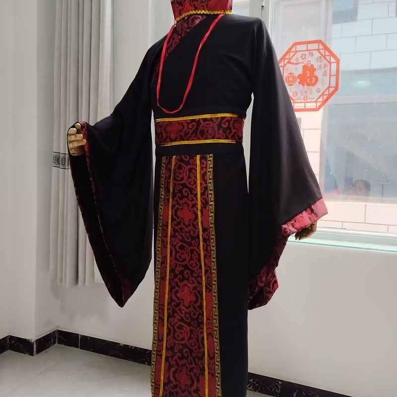 古装男汉服女秦汉朝春秋战国三国官袍古代文臣丞相贵妃演出服套装