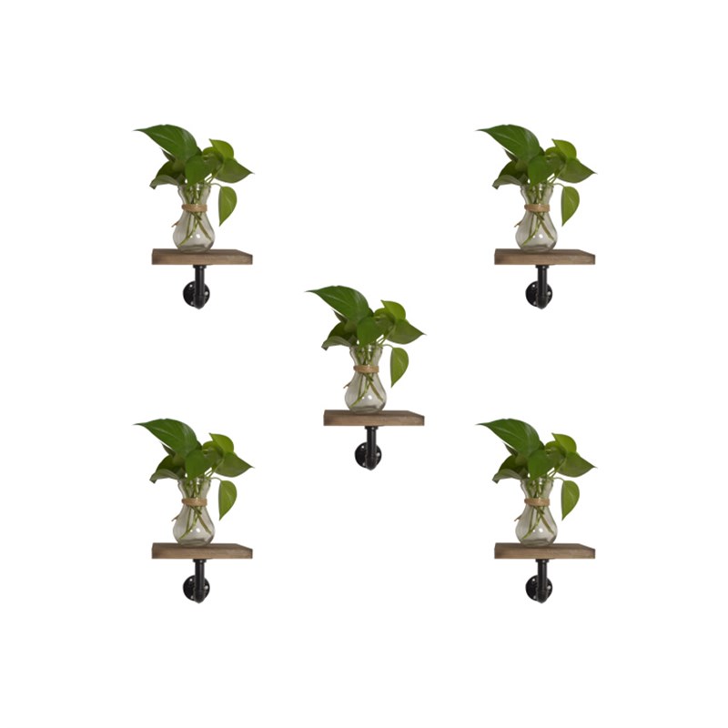 水管置物架一字隔板水管书架美式乡村工业风个性实木沙发后置物