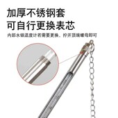 不锈钢套温度计工业用室内玻璃棒红水高精度水产养殖水银测水温表