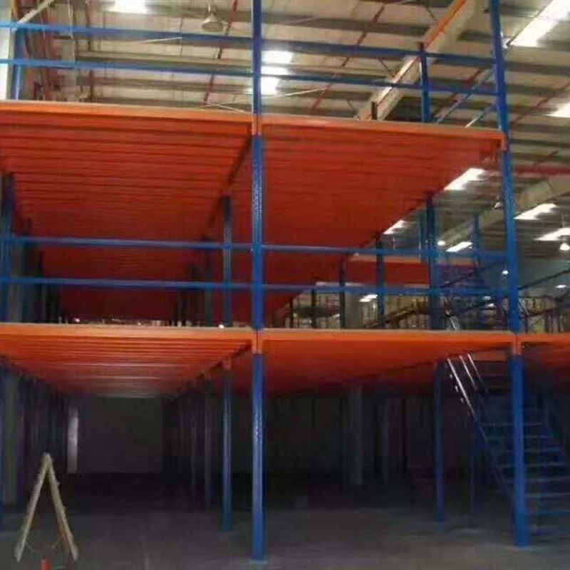 阁楼平台工厂仓库专用钢结构免焊接组装式二层平方承重100-1000斤