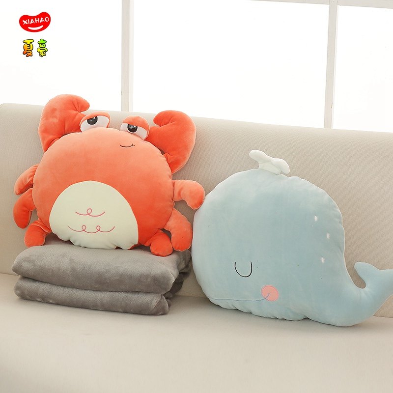 抱枕被子两用枕头车载车内毯子二合一女生睡觉办公室午睡靠垫夏季