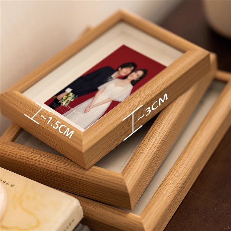 海马体结婚登记照相框摆台洗照片做成情侣婚纱照周年纪念6寸相册