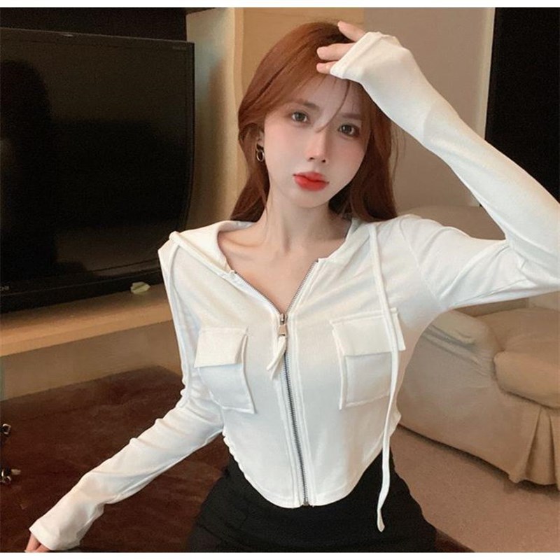 jazz跳舞爵士上衣甜辣y2k衣服女团打歌服尊巴舞蹈服短款卫衣外套