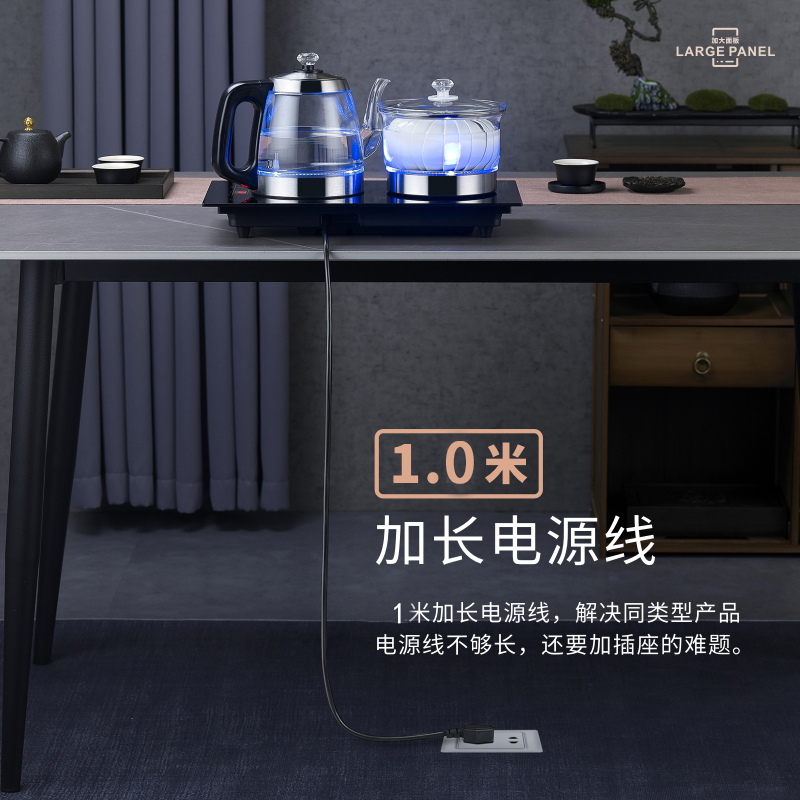 40x23嵌入式烧水壶全自动手柄双上水壶茶桌台专用煮茶器一体机