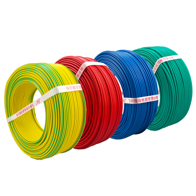 国标纯铜单芯硬线BV1.5/2.5/4/6/10平方家装家用电缆阻燃铜芯电线