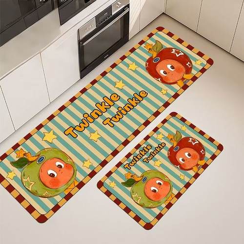 抢！红苹果星厨房地垫防滑防油可擦免洗家用耐脏硅藻泥吸水垫jx