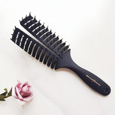 章小蕙梳子赫格丽猪鬃梳H气囊猪鬃按摩梳防毛躁9