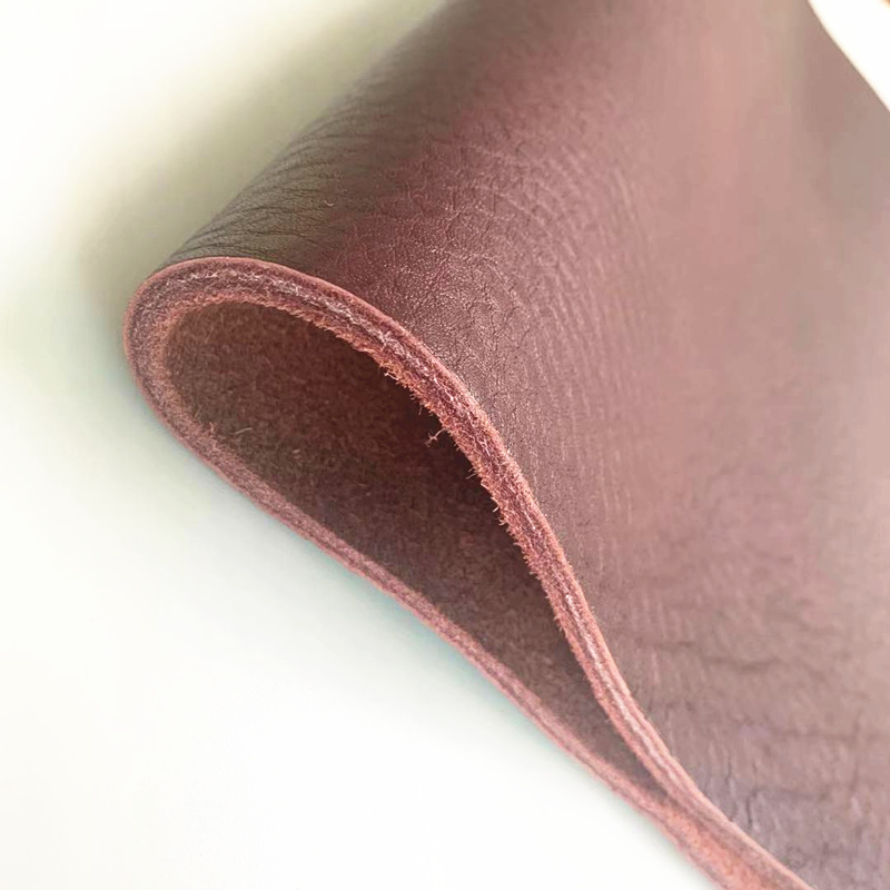 4毫米厚头层牛皮皮料皮革面料沙发坐垫凉席床垫坐垫酒红皮料