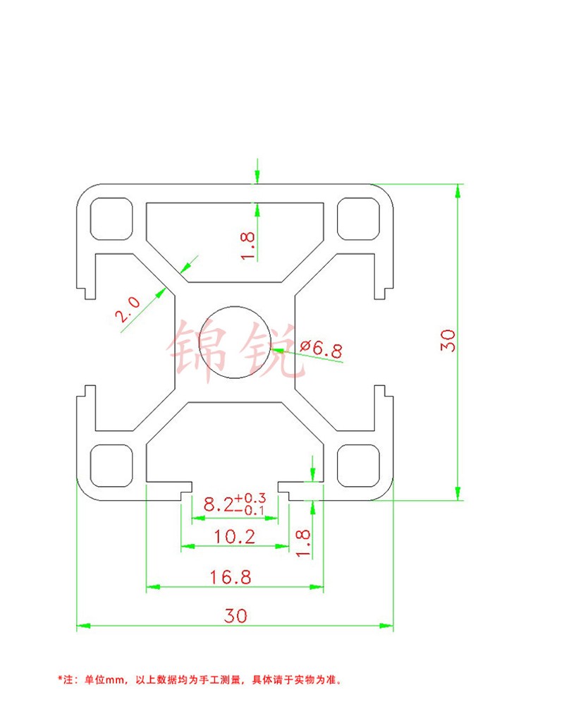 铝型材欧标00N1单面封槽工业铝业金00方管流水线鱼缸框架铝材