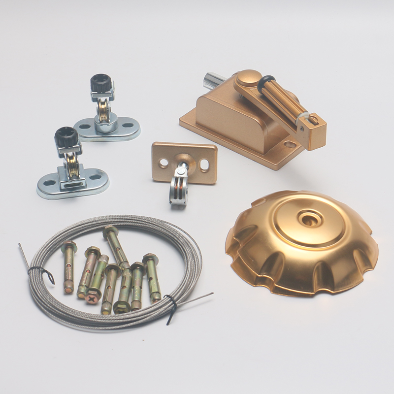 升降晾衣架通用全单杆式升降器钢丝绳手摇器转角挂横幅