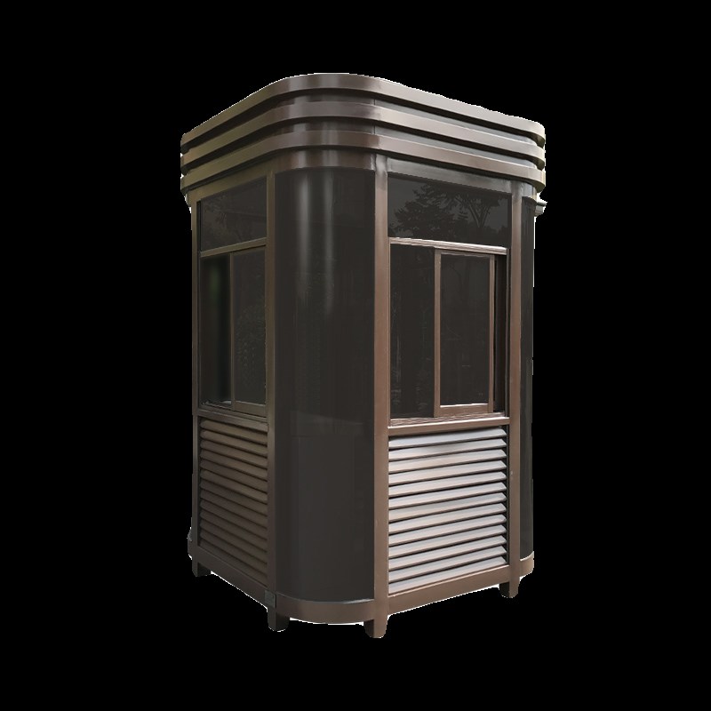 成品钢结构岗亭保安亭小区门卫值班室停车场高速路收费亭厂家定制