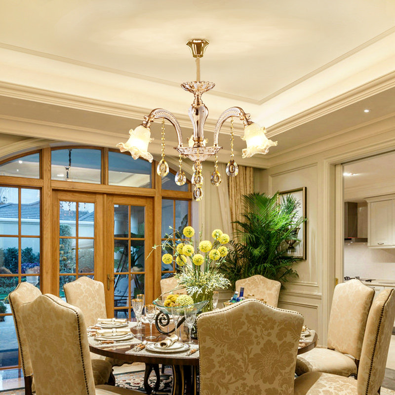 水晶吊灯欧式锌合金蜡烛灯客厅卧室书房过道玄关灯具浪漫灯饰,家装灯饰光源,餐厅吊灯,淘宝优惠券,粉丝福利购,淘宝优惠卷