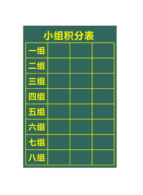 磁性黑板墙课程班级值日各科目作业竞赛评比栏小组积分表
