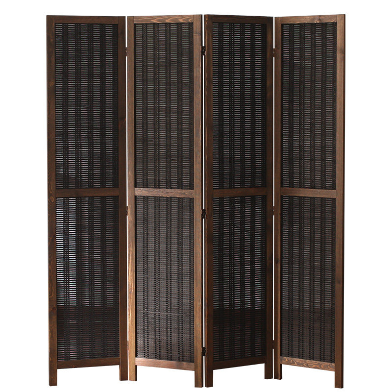 现代屏风隔断玄关折叠客厅实木中式屏风茶室办公室竹屏风
