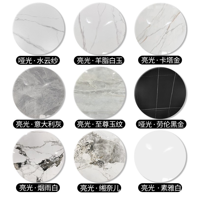 岩板餐桌转盘家用桌子圆桌圆盘桌饭桌面电动旋转大理石圆台面定制