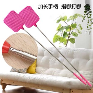 伸缩苍蝇拍创意新款加长杆伸缩加厚灭蝇拍