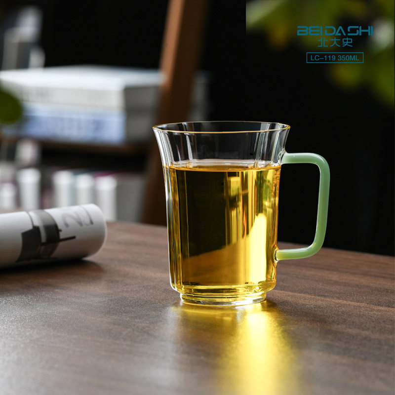 北大史加厚耐热绿茶杯级茶杯带把喝茶杯啤酒杯图片