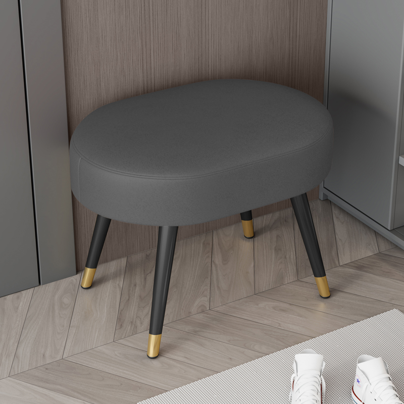 创意皮换鞋凳家用门口入户门小矮凳穿鞋简约长条沙发凳子2023新款