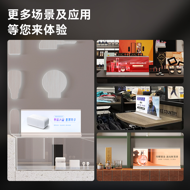 横版桌面双面发光灯箱立牌广告手机店菜单菜谱展示牌吧台广告牌