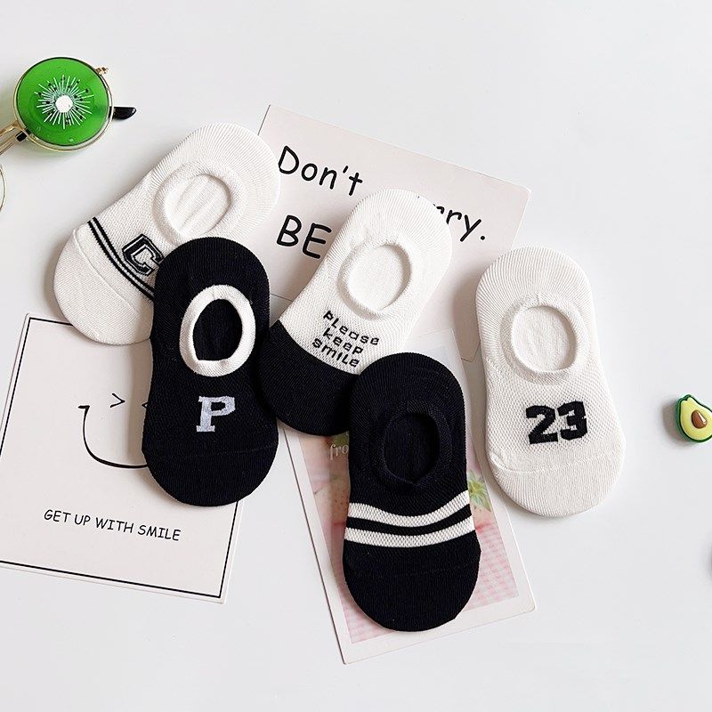 儿童袜子春夏季薄款网面精梳棉透气学院风黑白色学生浅口隐形船袜,童装/婴儿装/亲子装,儿童袜子(0-16岁),淘宝优惠券,粉丝福利购,淘宝优惠卷