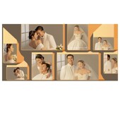 照片墙装 饰创意婚纱照相框定制挂墙相册客厅沙发背景相片墙免打孔