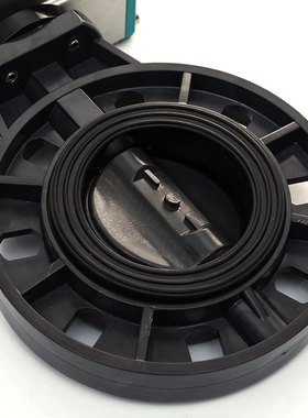 UPVC气动蝶阀D671X-10塑料PPH气动蝶阀化工防腐耐酸碱阀门DN50100