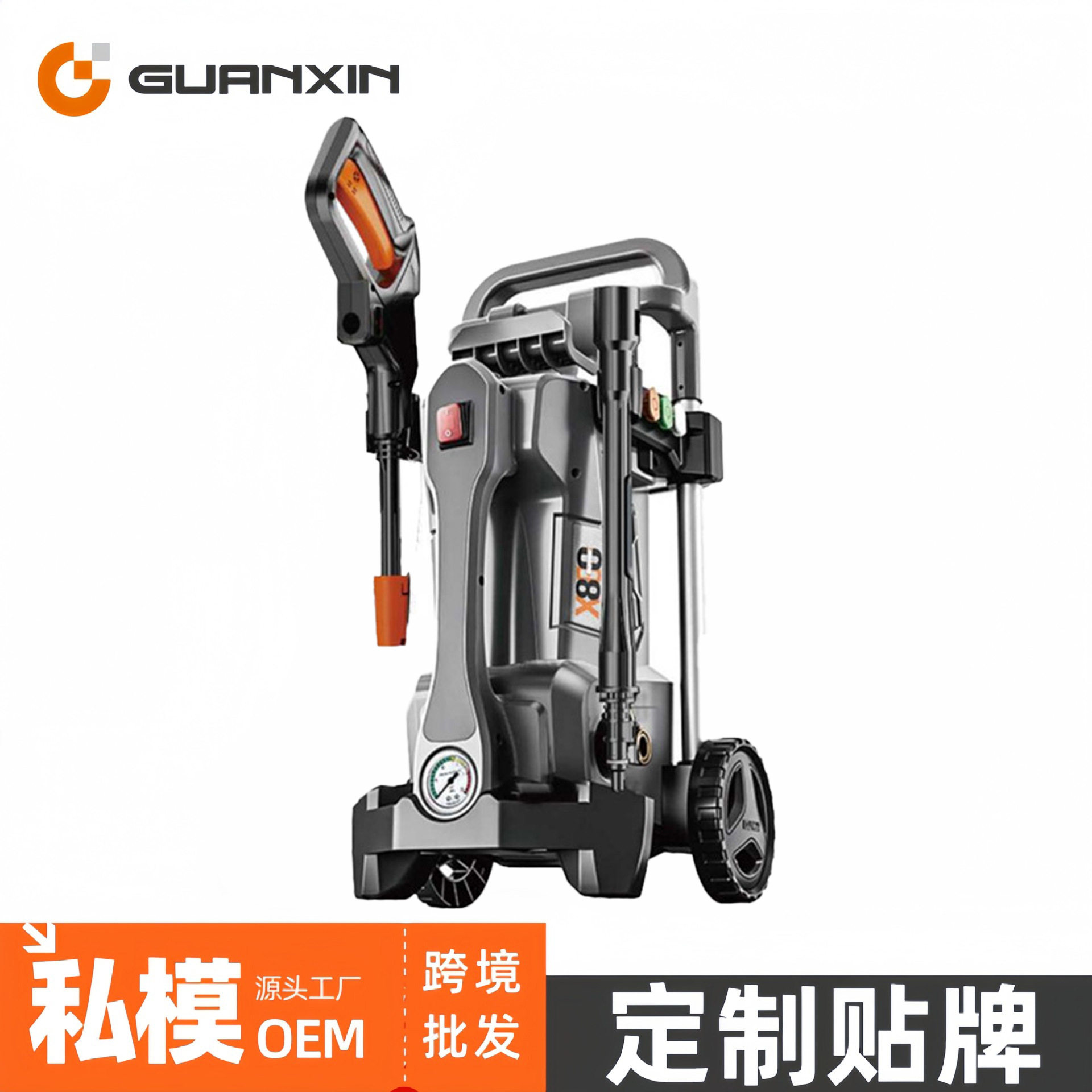 洗车机小型家用批发跨境便携式自动高压汽车大功率增压洗车清洗机