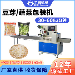 全自动多功能枕式包装机 蔬菜河粉水果面包食品枕式自动包装机