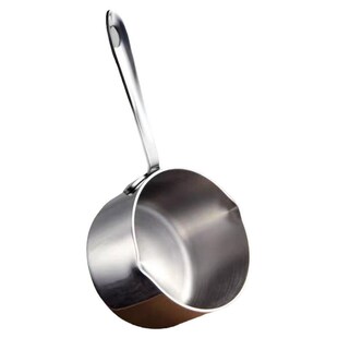 迷你小奶锅304不锈钢烘培黄油小锅不粘锅浇油锅宝宝辅食锅10/14cm