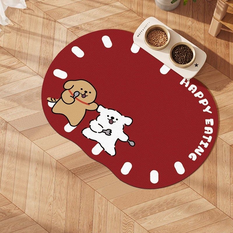 卡通线条小狗宠物餐垫吸水吸油污地垫猫狗饭盆垫子防滑防漏碗盆垫,宠物/宠物食品及用品,猫狗垫子,淘宝优惠券,粉丝福利购,淘宝优惠卷