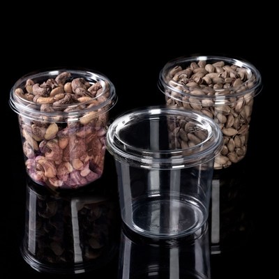 一次性坚果包装盒干果杯包装罐子塑料透明密封炒货零食水果捞盒