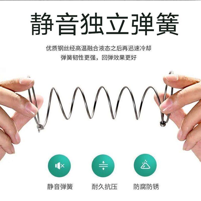 独立弹簧席梦思床垫20cm厚1米5乳胶床垫1.35米1.2x1.9*2软硬家用