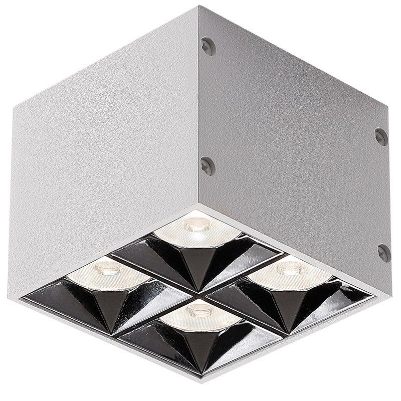 超薄led防眩斗胆射灯无主灯吸顶筒灯四头方形卧室射灯明装房间灯,家装灯饰光源,明装射灯,淘宝优惠券,粉丝福利购,淘宝优惠卷