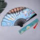 10寸折扇双面古风扇子绢布男扇中国风汉服定制配饰夏季 随身折叠扇