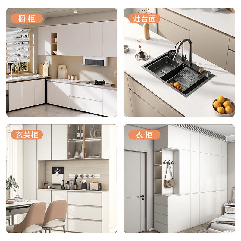 橱柜门翻新贴纸加厚厨房橱柜防油防潮大理石贴纸防水柜子改色贴膜