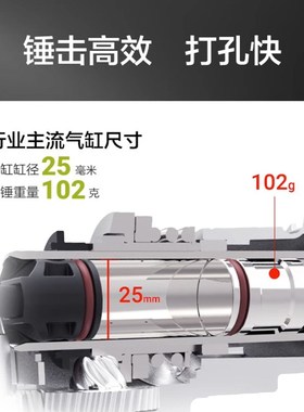 威克士锂电锤WU399/398方柄充电两用充电锤电镐大功率无刷冲击钻