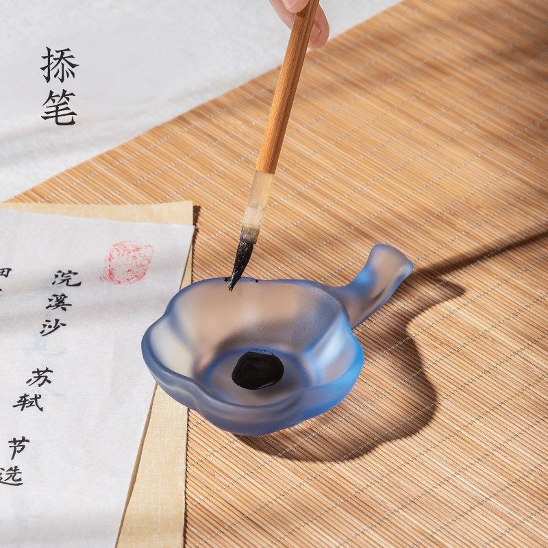 琉璃陶瓷墨碟蝶小笔搁墨池书法墨汁墨水水碟毛笔架墨盘墨盒笔笔洗,文具电教/文化用品/商务用品,笔搁,淘宝优惠券,粉丝福利购,淘宝优惠卷