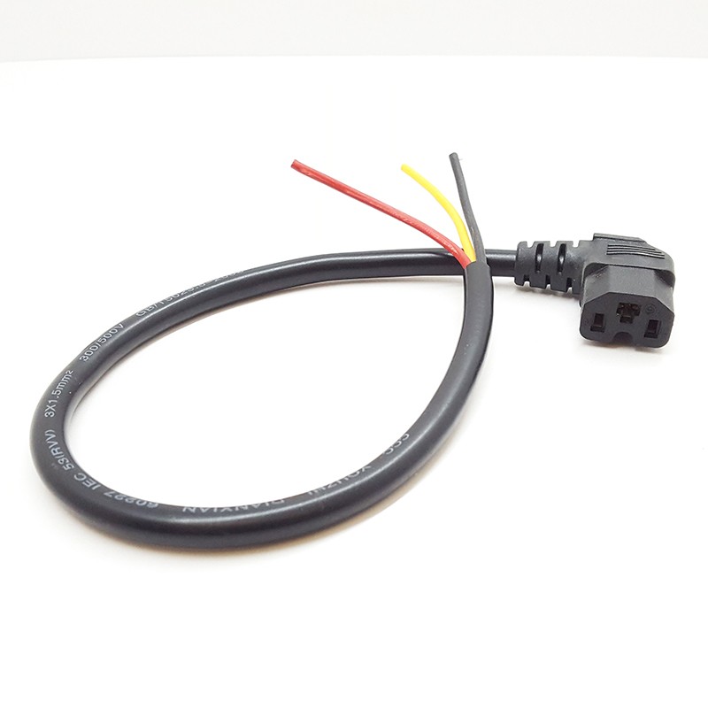 电动车电机控制器输出线品字T型插头AC三芯电源线电池充电连接线