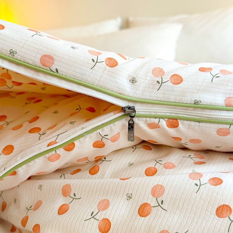 有氧空气层花云朵子母二合一被子被芯150x200x230cm单人学生宿舍