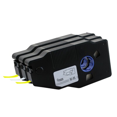 丽标C-280E/T线号机贴纸 C-190E/T凯普打号机标签黄色 LB-2809Y/W